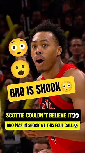 Scottie COULDN'T BELIEVE this foul call😮