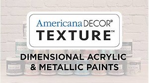 NEW Americana Decor Texture is a heavy-bodied acrylic perfect for embellishing furniture and decor pieces with added dimension! decoart.com/americana-decor/texture/paint | DecoArt