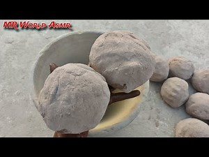 New bombastic 🔥 dustiest mud dry clay pot crumbling with messy hands satisfying crumbling video 🔥