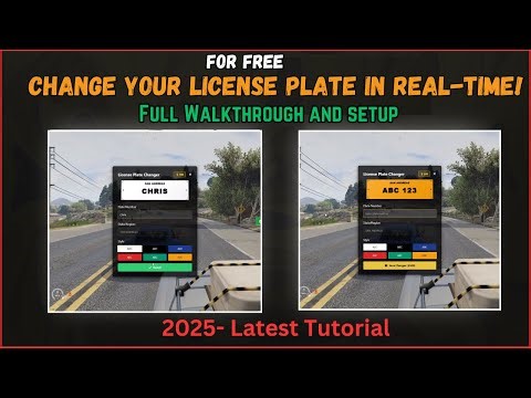 🔥 Change Your License Plate in Real-Time! | 2025 | FiveM