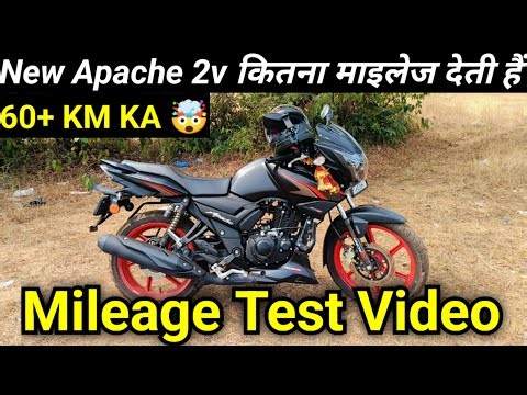 New Tvs Apache RTR 160 2v 🔥// Mileage test video 🔥 2025 Model @theajitrider #tvs #apache #mileage