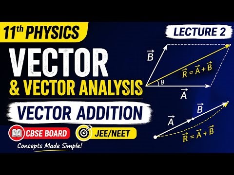 Vector Addition Graphical method 11th Physics CBSE BOARD [JEE/NEET]