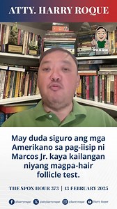 5.2M views · 10K reactions | Kailangan magpa-hair follicle drug test ni PBBM para mawala ang duda ng lahat. | Harry Roque | Facebook