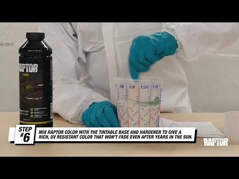 How to Tint RAPTOR with Color Pouches (Protective Coating and Bed Liner)