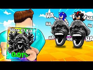 I PRETENDED TO BE A NOOB THEN USED MUTATED MONSTER 67 IN ROBLOX !!