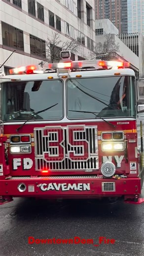 Downtown Dom on Instagram: "FDNY Engine 40 Tower Ladder 35 responding on a report of a electrical vehicle fire"