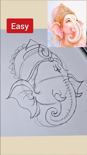 EASY Ganesha drawing #drawing
