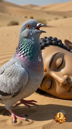 Even in the barren desert, compassion always finds a way 🪷#buddha