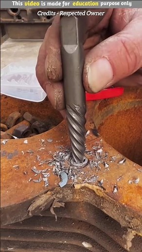 How to unscrew a rusted nut 😮 #shortvideo #shortsfeed #facts #factvideo #trendingvideo #tiktok