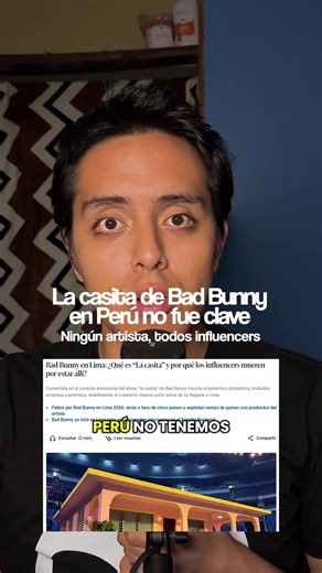 Los influencers en La Casita de Bsd Bunny en Peru arruinaron tedo. #lacasitadebadbunny #badbunny #casita #peru #hottake