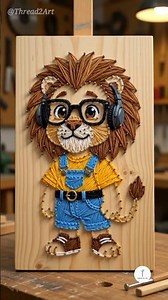 DIY Thread Art | String Art Tutorial #shorts #threadart #stringart