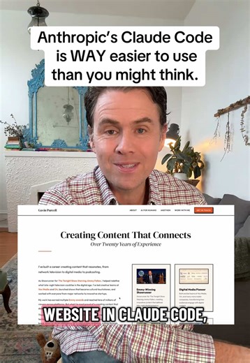 Anthropic’s Claude Code is WAY easier to use than you think and so powerful. I made a personal website with this AI tool in under four hours and I’m pretty shocked at how easy it was and how well it turned out. #ai #claudecode #aitools #diy #tech