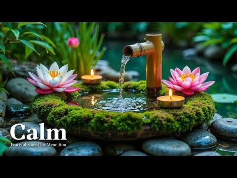 Relaxing Music for Healing + Water Sounds 🌿 Insomnia Relief, Anxiety & Depression | Calm Mind & Body
