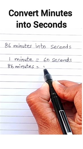 Convert Minutes into Seconds