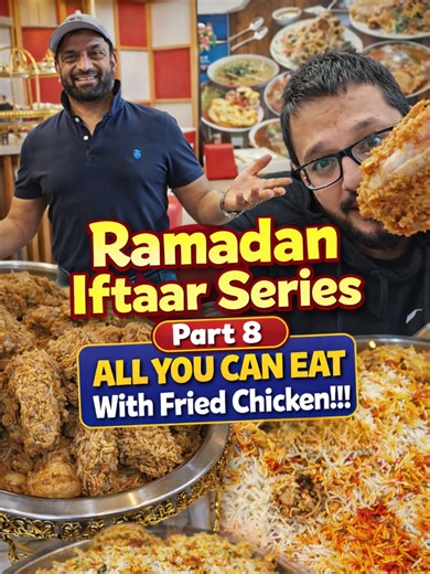 ➡️ Paradise Chicken 5618 Tenth Line W Unit 4, Mississauga Mississauga food lovers, this one is special. Paradise Chicken is currently the only buffet in Mississauga offering unlimited fried chicken, and yes, it keeps coming fresh and crispy. This Ramadan Iftaar buffet is packed with Karachi style flavors that hit exactly like back home. You will find rich Haleem, aromatic Biryani, classic Chicken Korma, spicy Kari, fresh Naan straight from the kitchen, plus a full spread of Iftaar items to break