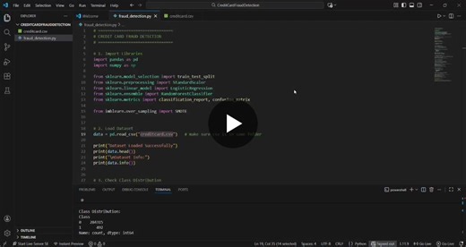 #machinelearning #datascience #frauddetection #python #logisticregression… | Vaibhav Kale