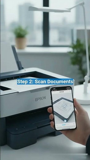 Epson Smart Panel App Setup 📱🖨️ | Scan & Print from Phone in Minutes! #shorts #epsonprinter