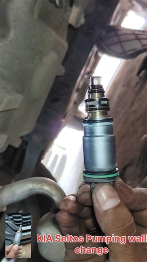kia seltos pumping wall change compressor oil gas fitting number one AC work#cooling#shorts #ac