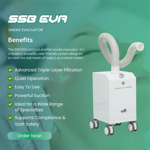 Choose Cleaner Air with SSB EVA Cleaner air isn't a luxury, it's a necessity. The SSB EVA Smoke Evacuator provides the protection, performance, and reliability today. | Acrecentar Co.