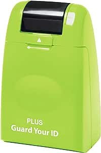 Guard Your ID Identity Protection Stamp Roller, Green