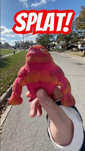 Squishy Monkey SPLAT! #comedy #funny #monkey #toys