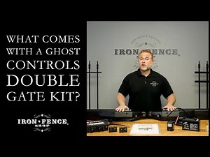 What Comes with a Ghost Controls Double Gate Automation Kit for Aluminum and Iron Driveway Gates?