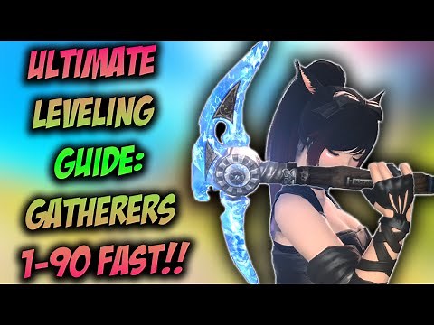 The DEFINITIVE FASTEST Ways to Reach MAX LEVEL in FFXIV|ALL DOL Jobs 90 BEFORE DAWNTRAIL | GATHERERS