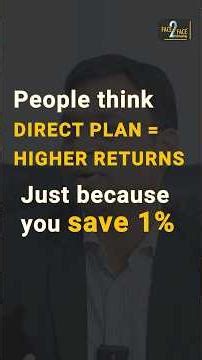 Direct Plan Vs Advisor — The Truth No One Explains! #mutualfunds #investing #face2face