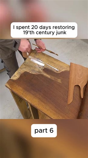 I spent 20 days restoring this quirky dresser from 1820 #restoration #cabin #asmr #asmrvideo