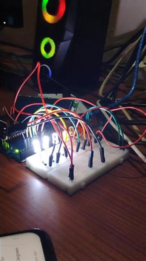 Reactive LED to music or sound #coding #arduino #microcontrollerprogramming