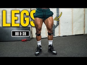40 Minute Legs Workout With Barbell & Dumbbells | Build Muscle #3