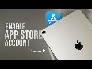 How to Enable Account in App Store and iTunes on iPad (tutorial)