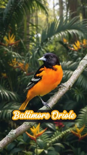 Baltimore Oriole #birds #birdsong
