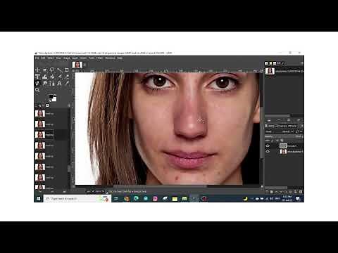 how to change the skin color by GIMP