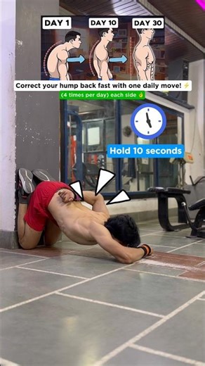 Open your chest and improve spinal alignment 📏#humpback #sachinhrfitness #youtubeshorts #exercise