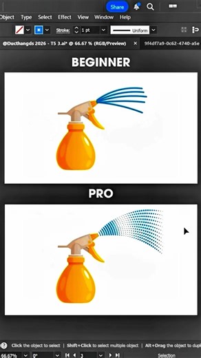 How to Make Perfect Vector Spray Lines in Seconds #shorts #shortvideo