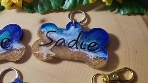 Custom, Beach, Pet , Dog, ID Tag - Etsy