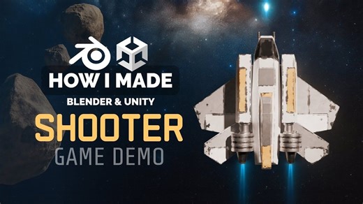 Blender 和 Unity 中的太空射击游戏 - 游戏开发流程