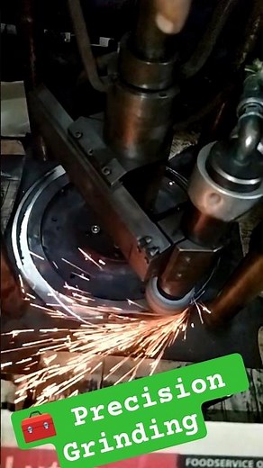 🧰 Precision Grinding | Main Engine Block Surface Preparation for Liner Fit#viral #shortsfeed #greece