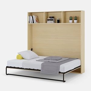 [Hot Item] Easy Install Home Furniture Folding Wall Mounted Bed Legs Mechanism Pull Down Wall Bed with Cabinet