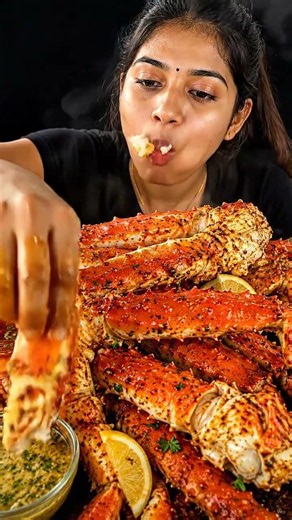 Spice ASMR Eating Sea food #food #mukbang #chiken #pork #egg
