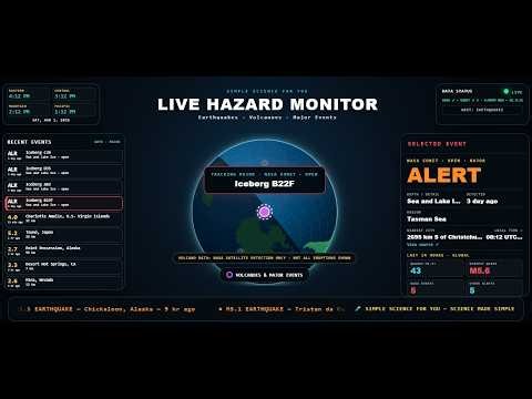 🌎 24/7 LIVE Earthquake Monitor | Real-Time USGS Earthquake Tracker 🌎