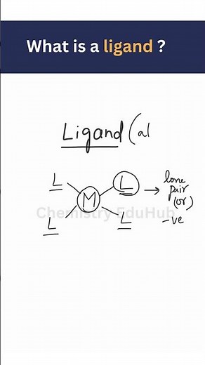 What is a Ligand? | Basic Chemistry Concept | #onlineclasses | Chemistry EDU Hub