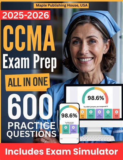 CCMA Exam Prep: Ultimate Study Guide   Online Exam Simulator, 8 Practice Tests, 1200qs | NHA Certified Clinical Medical Assistant Exam - Etsy