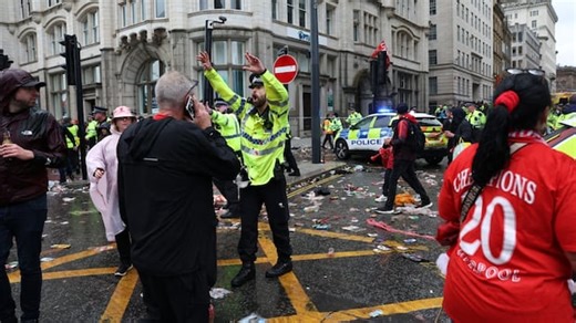 65 injured after minivan plows into crowd celebrating Liverpool victory