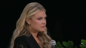 Moment Erika Kirk cries as Megyn Kelly pushes her on anger over Charlie's death