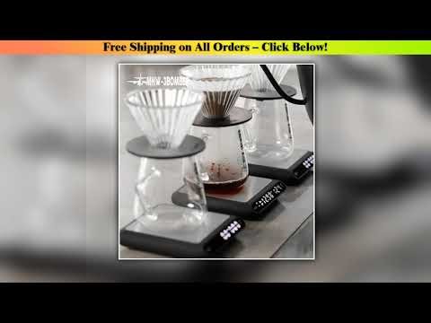 MHW-3BOMBER Smart Drip Espresso Coffee Scale with Auto Timer USB Charging Kitchen Electronic Scale