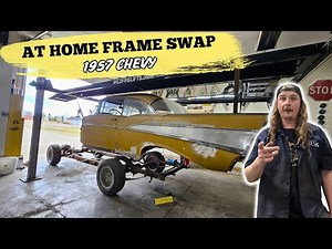 TOTALLY DESTROYED! 57 Chevy Chassis Swap Made EASY