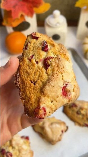 The Ultimate Cranberry Orange Scone Recipe 😳... #thebakefeed #scone #bakingmadeeasy #recipe #yum