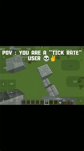 Tick rate 😔✌️ #minecraft #shorts